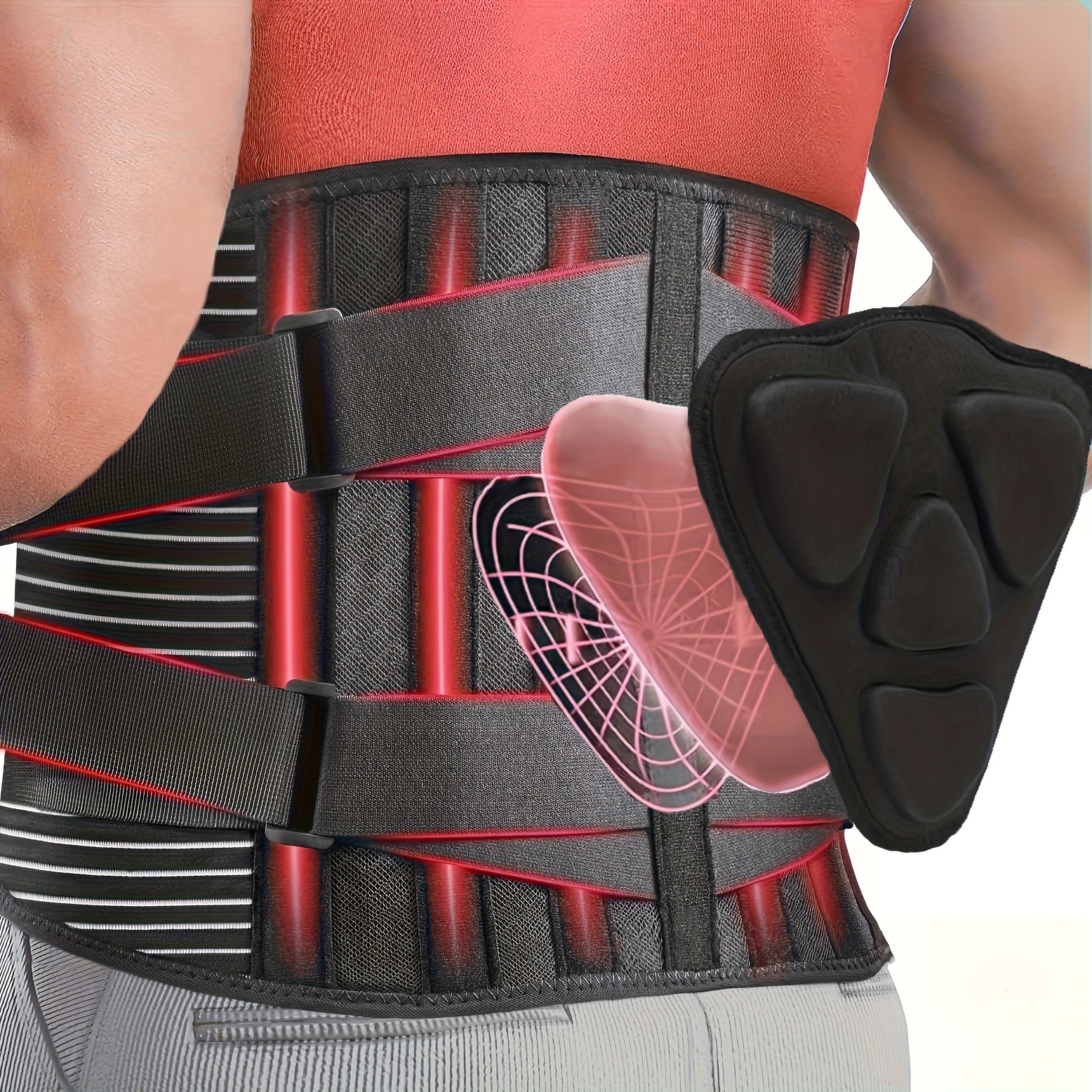 Back Brace Posture Corrector EverTrac Lumbar Back Support Belt - Adjustable Posture Corrector For Sitting Sitting Posture Aid