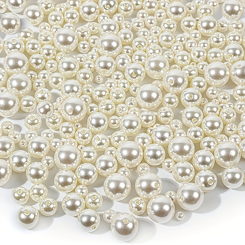 TEMU 130 piezas de cuentas de tamaño de 4-8 mm para collar de mujer, pulsera, separadores de cadena y componentes decorativos de aretes