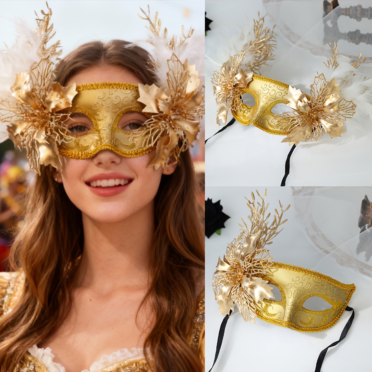 masquerade ball dresses masks Eden modest maxi dress in golden iris – JanieLanie main image 0