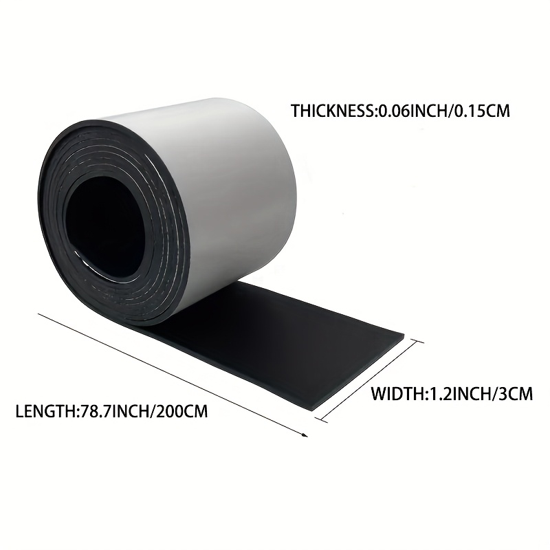 Self-adhesive Solid Rubber Strip Roll, , Shockproof And Non-slip With Adhesive Backing, Suitable For Diy Crafts, Sealing, And Furniture Padding