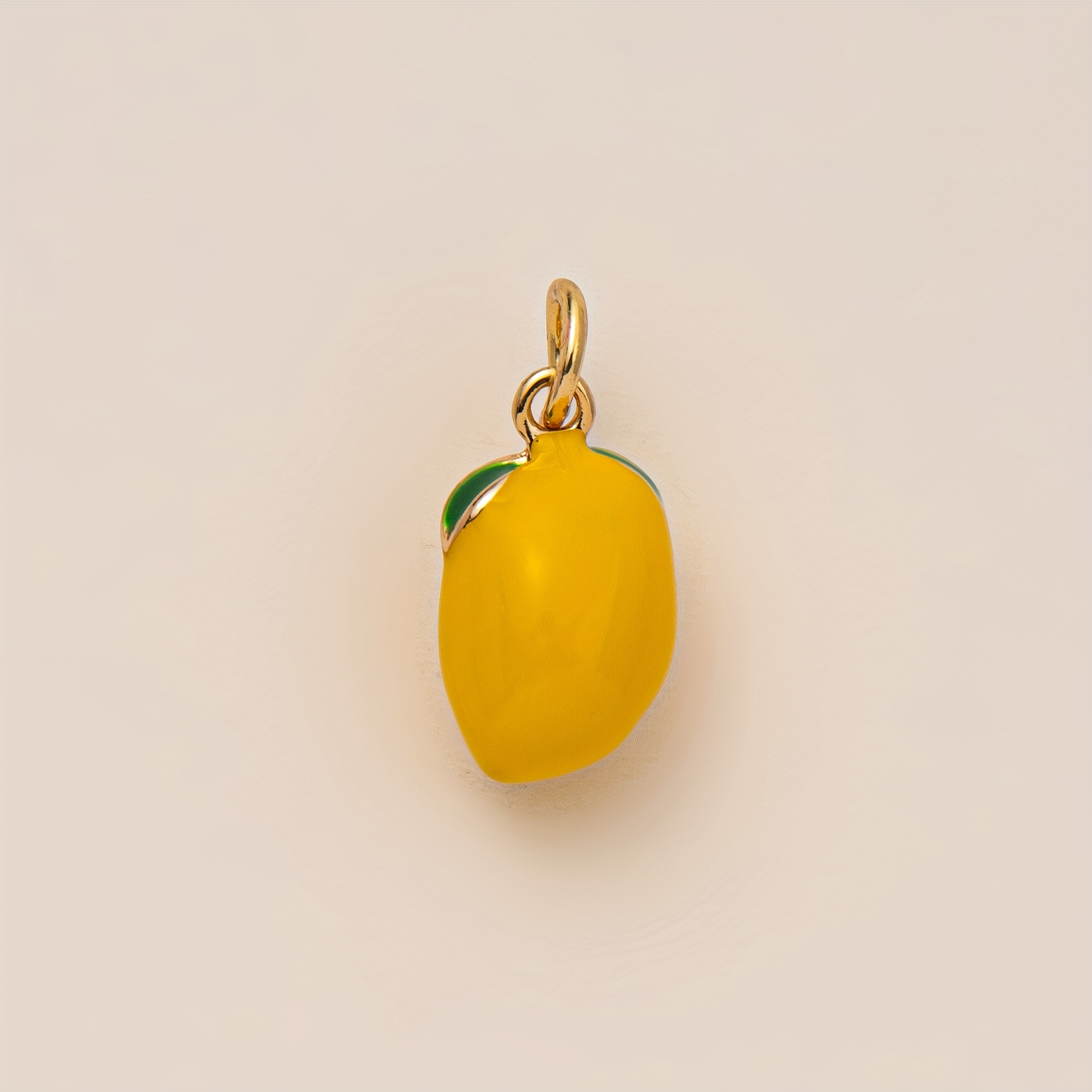 Image of 1pc Fashion Commuter Bohemian Style Pendant, Set With Synthetic Cubic Zirconiaia, Bow, Moon, Lemon Cherry, Fruit Series Pendant, Suitable For Accessories Of Bracelets, Necklaces, Earrings
