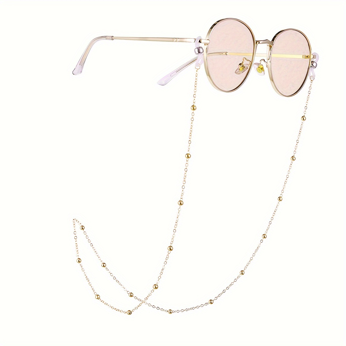 

Retro Beads Glasses Chain Anti Slip Sunglasses Lanyard Strap Vintage Mask Face Covering Eyewear Retainer