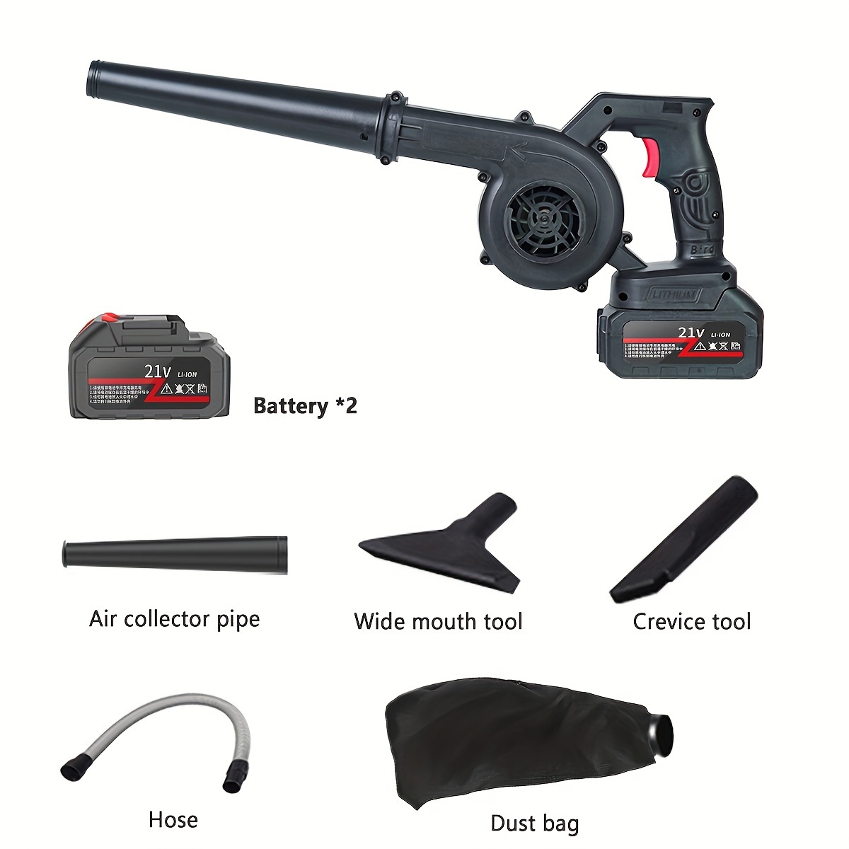 

Cordless Leaf Blower With Battery And Charger, 21v Lightweight And Efficient Battery Powered Blower, 150cfm Portable And Compact Yard Blower, Rechargeable Motor Versatile Electric Blower