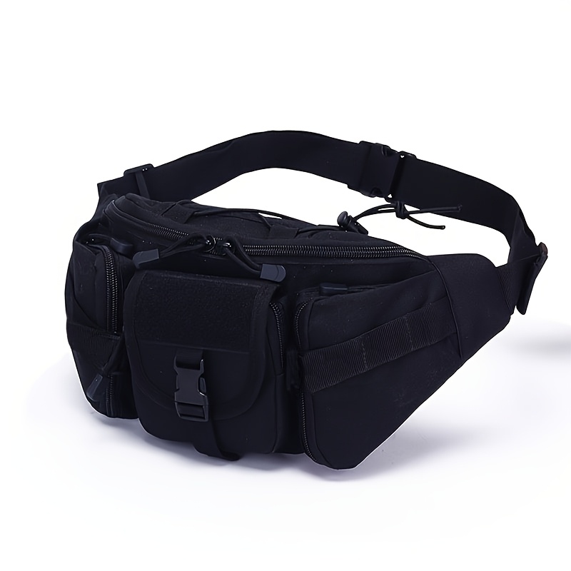 TEMU 1pc Sports Waist Pack, Multifunctional Men's Waist Bag, Multi-functional Bag For Chest Bag And Crossbody Bag Use, Carrying Molle System Tactical