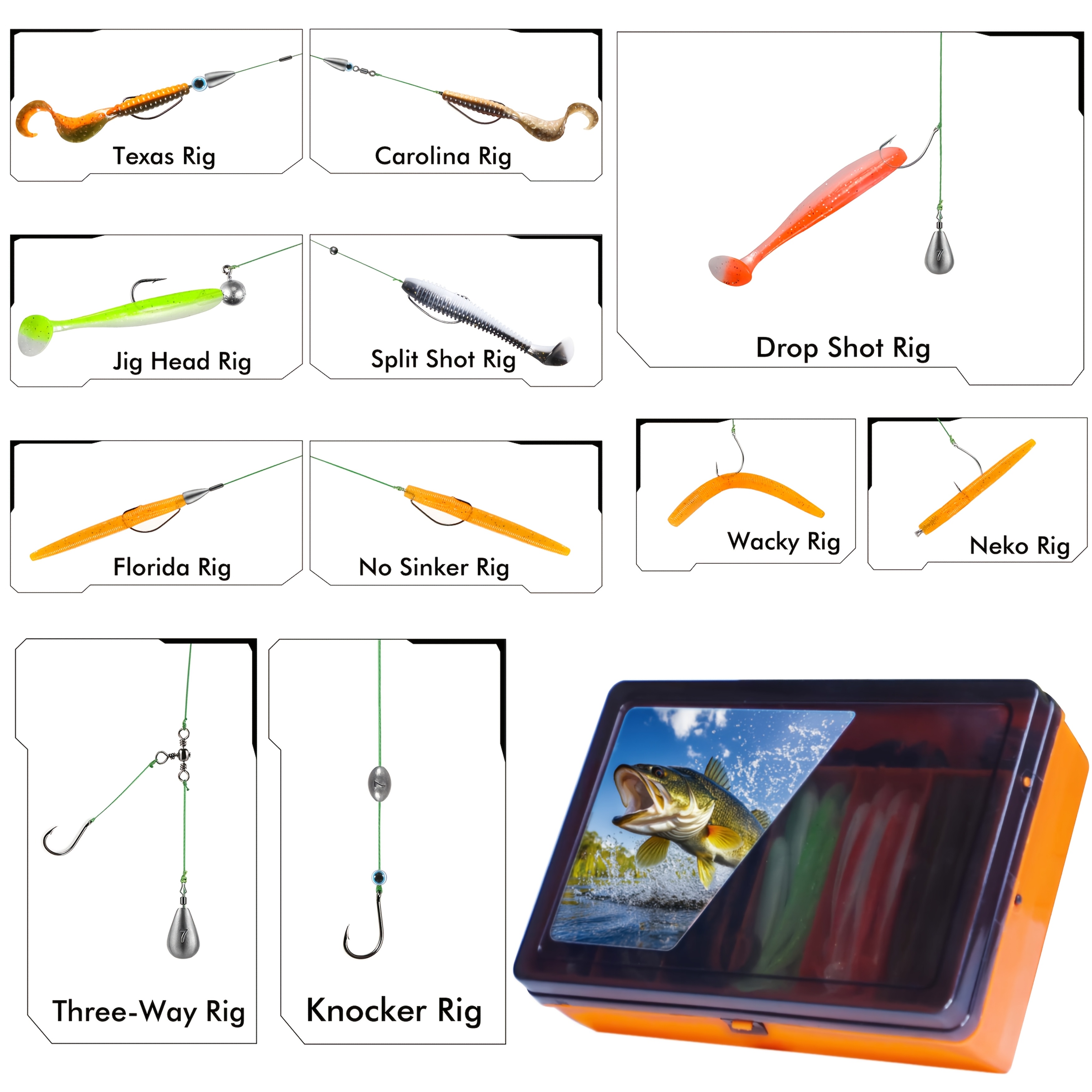 Premium Fishing Tackle Box Kit Image 6