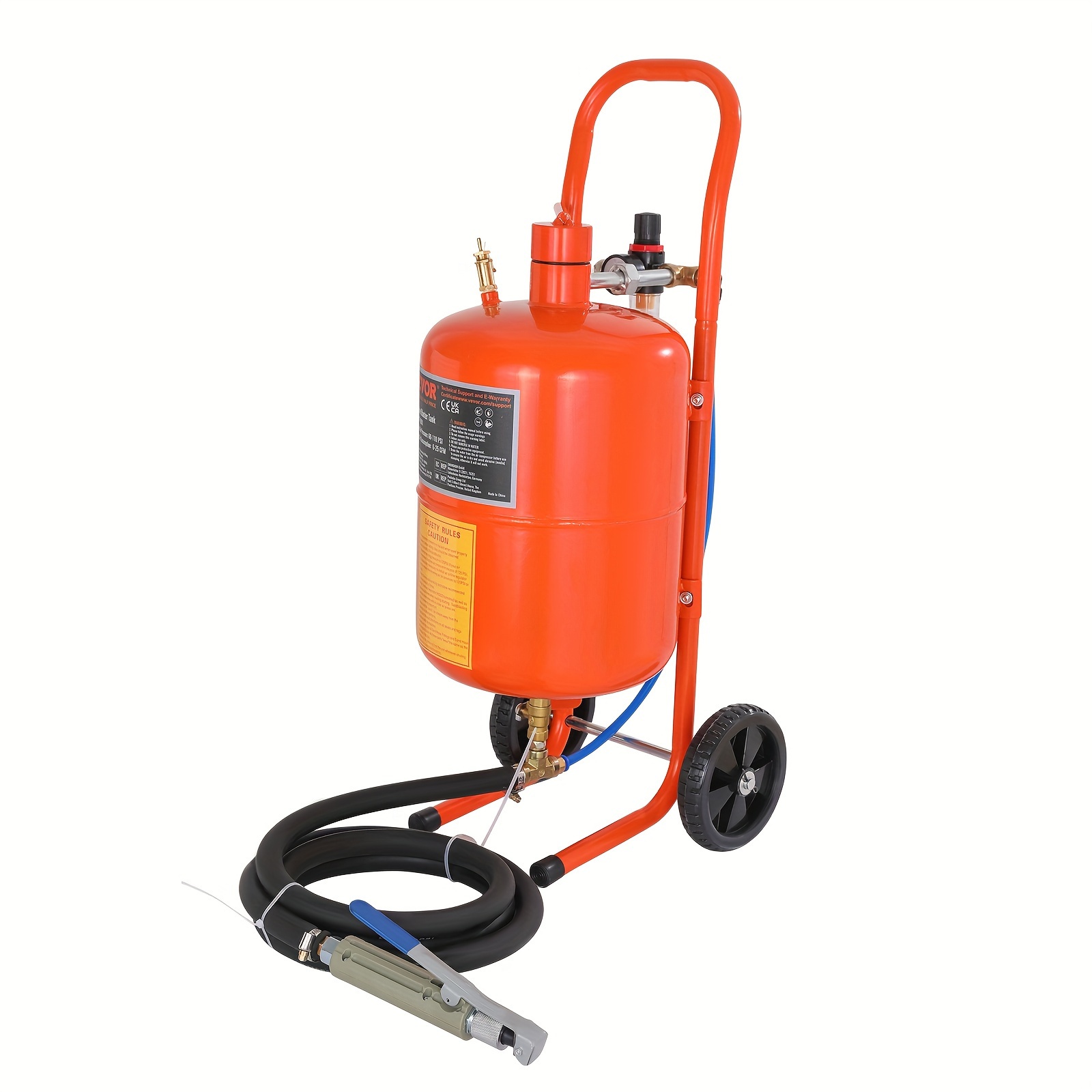 

Vevor 5 Gallon , 60-110 Psi Sandblaster, Portable Abrasive Blasting Tank, Air Blasting Kit 4 Nozzles And Oil- For , , Removal