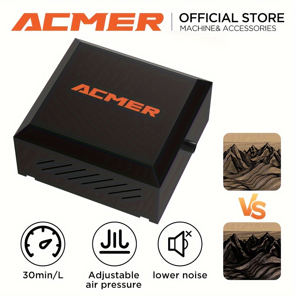 

Acmer C4 Air Air 30l/min Removal Low Air Compatible Cutting Machines Suitable For Acmer Engraving Machines