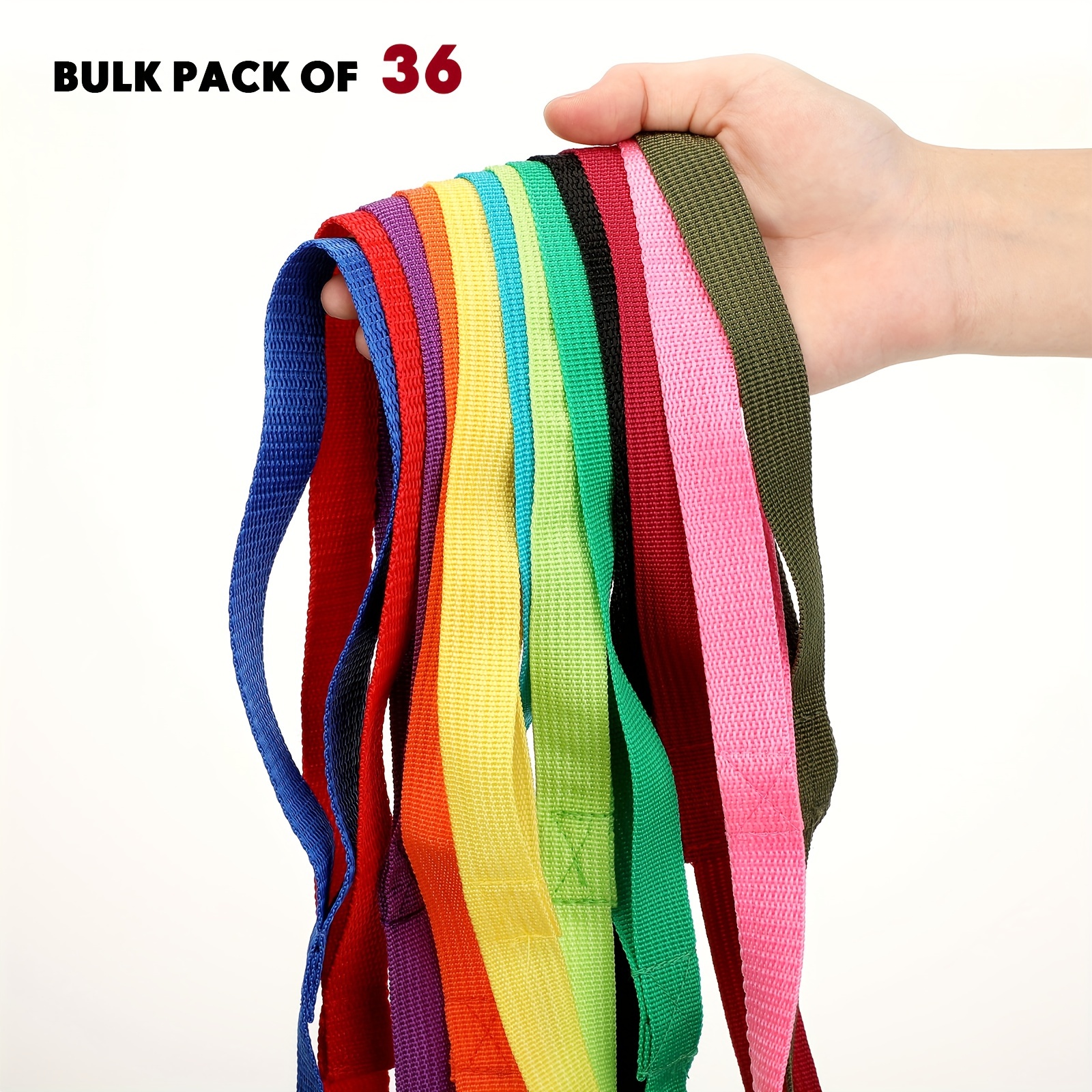 5 Ft Multicolored Nylon Rope Dog Leash - Image 4