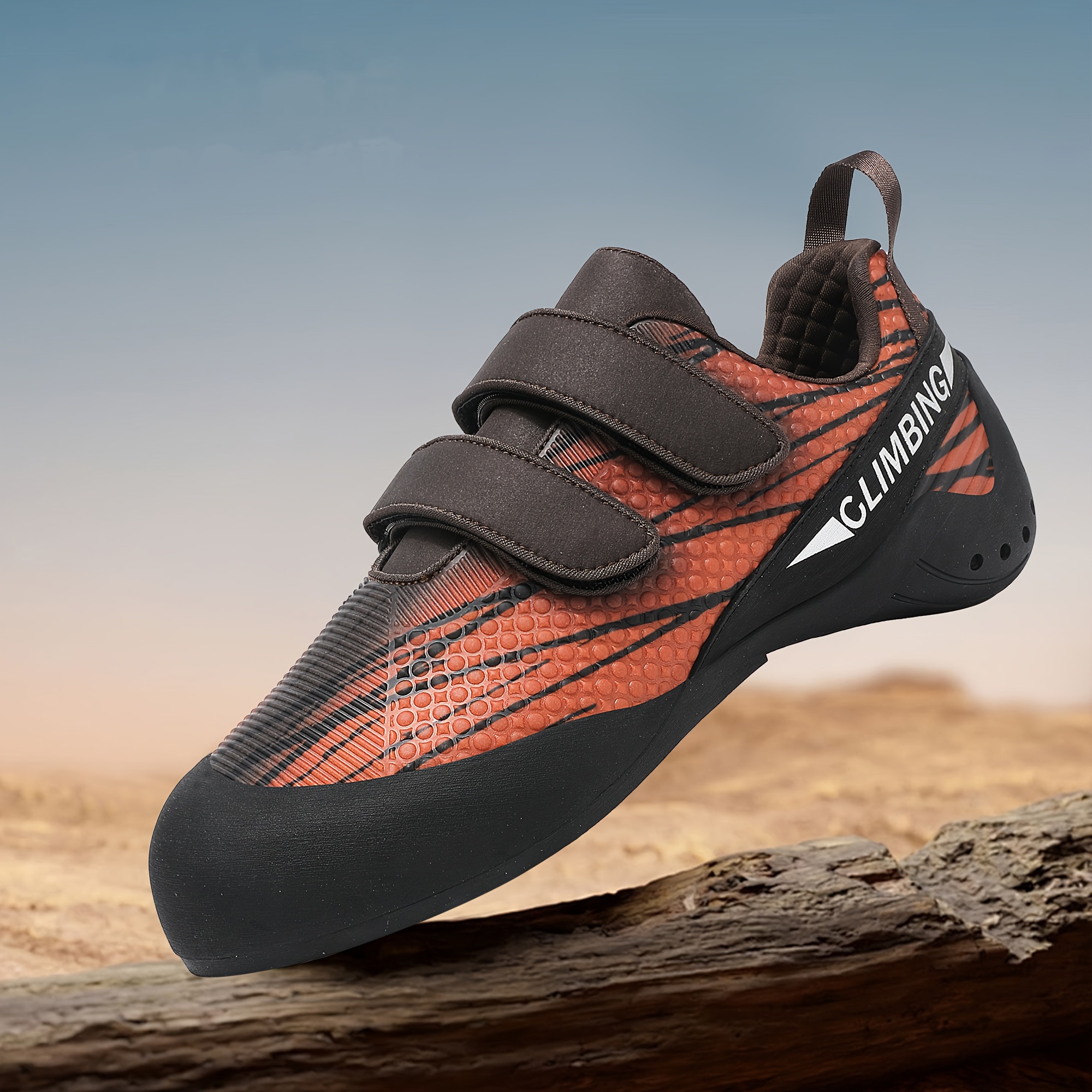 Zapatos de entrenamiento de escalada unisex Transpirables,  antideslizantes, diseño de cierre con correas ajustables geométrico su