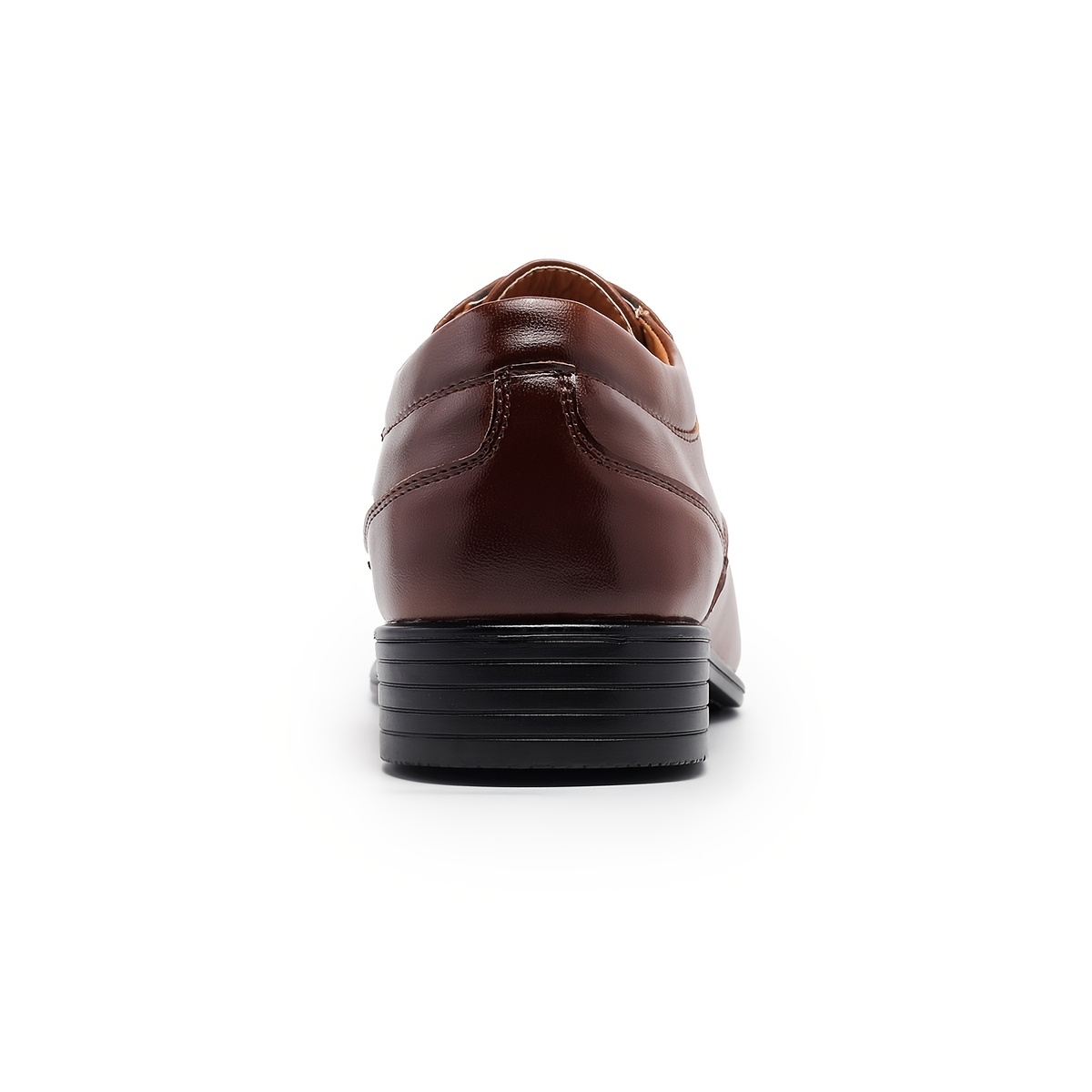 Men'S Classic Oxfords - Solid Color, Low Top, Pointed Toe, Lace-Up, Faux Upper & Inner, PVC Sole, All-Season Business Casual Shoes for Weddings, Parties, England - Minimalist Style