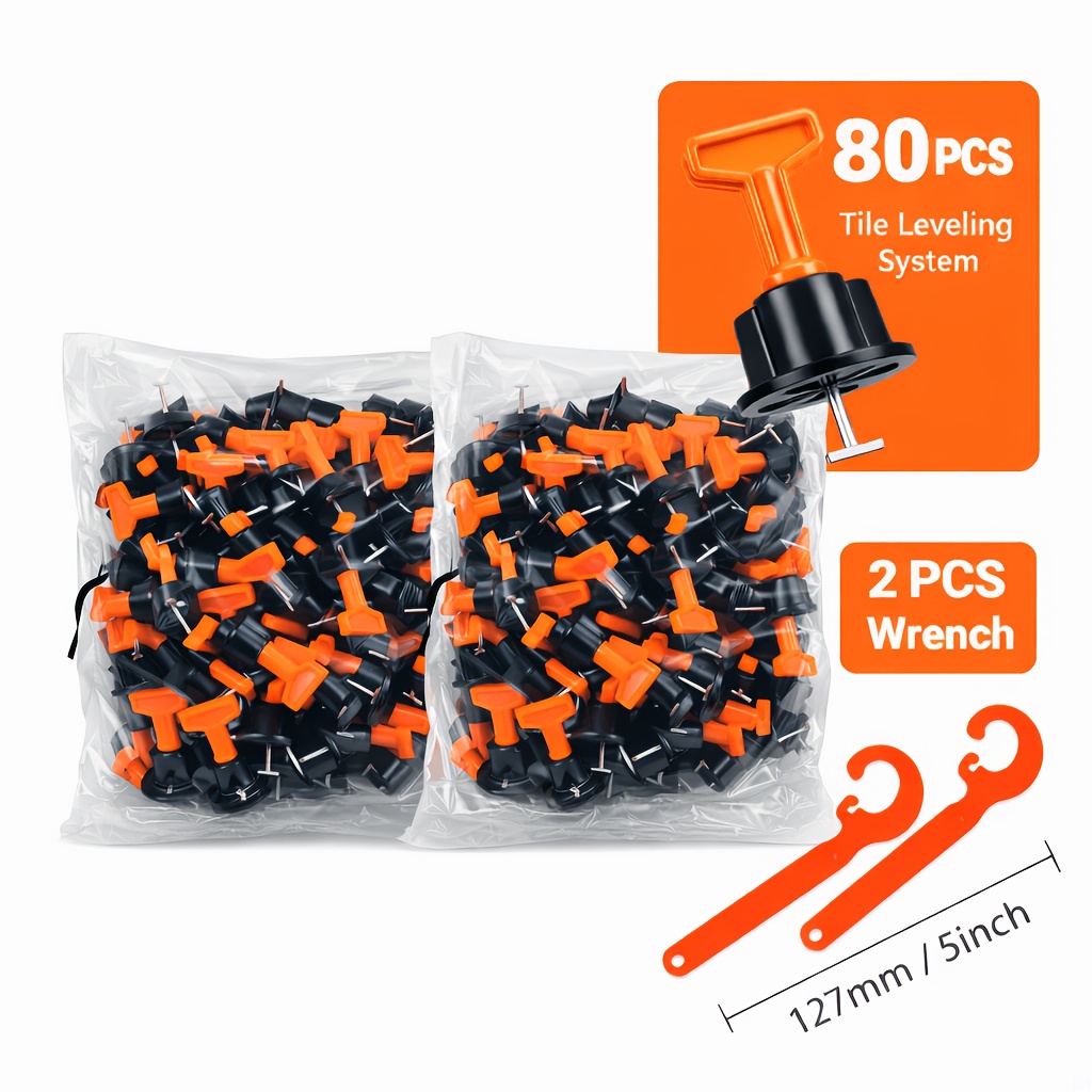 TEMU Kit di Livellamento Piastrelle - 41/82/381 pezzi Distanziatori Riutilizzabili per Installazione Muri e Pavimenti - di Ricambio Disponibili