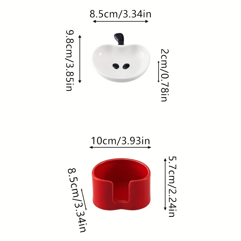 4pcs ceramic   dish set with collector cute round snack dish with     home decor   room use   dish   design ceramic dish Product details 2