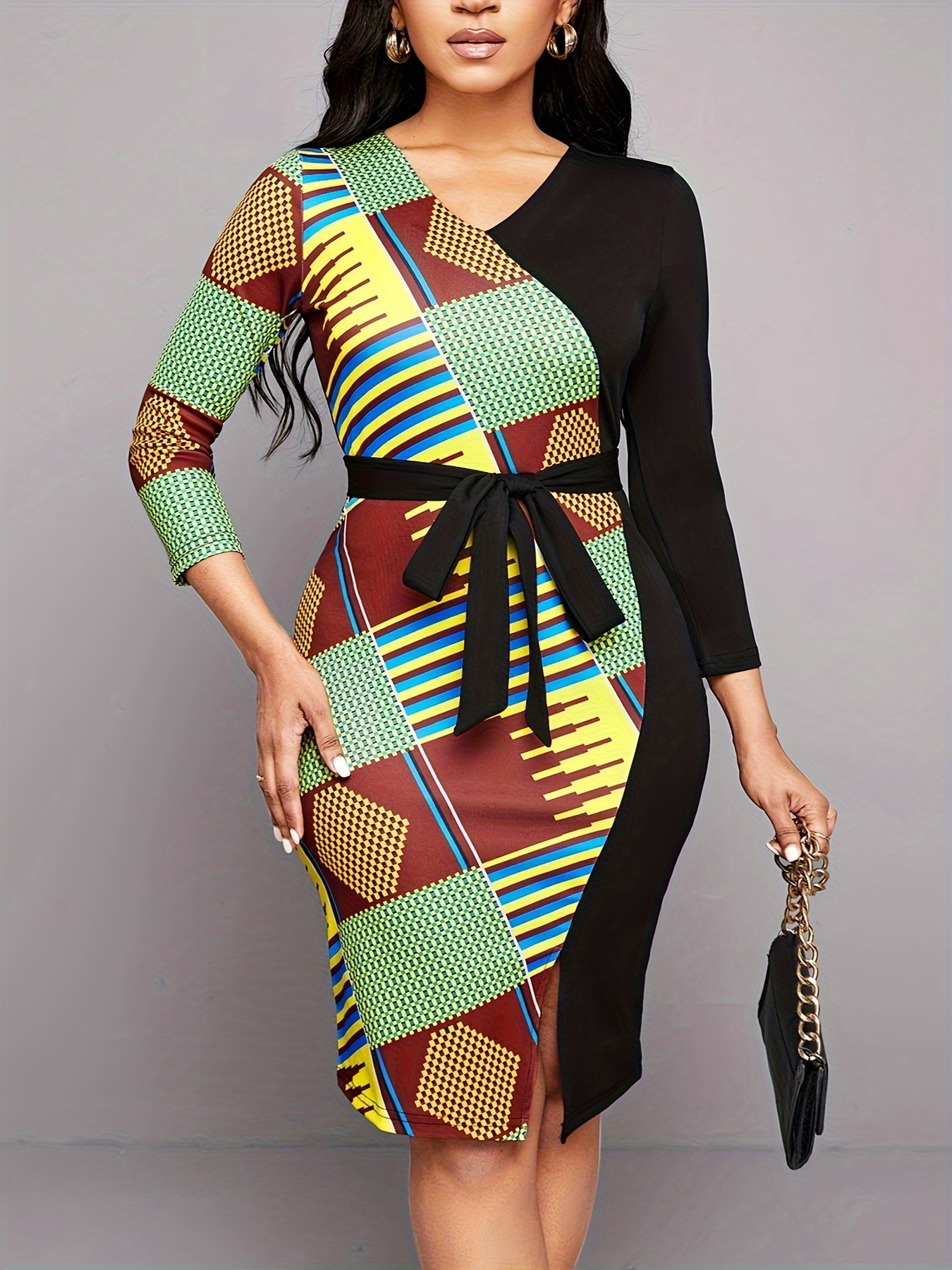 Geometric Bodycon Dress — Sew Me Crazy Creations & Boutique Collections