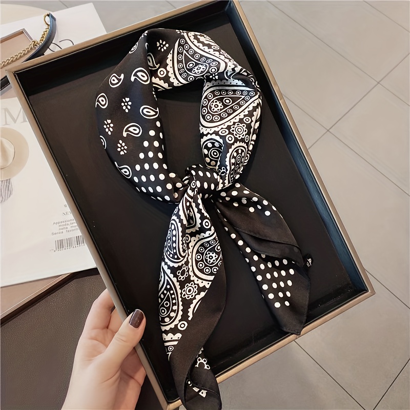 Fashionable Women's Scarf with Four Patterns, Multi-Functional Use