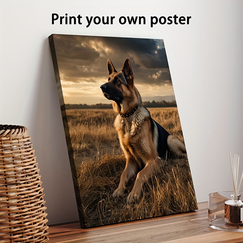 E-shop 2D Flach, 2D Flach, Personalisierte Wandkunst auf Leinwand mit Bild und Rahmen, 1 Stück individuelles Leinwandgemälde, personalisierte