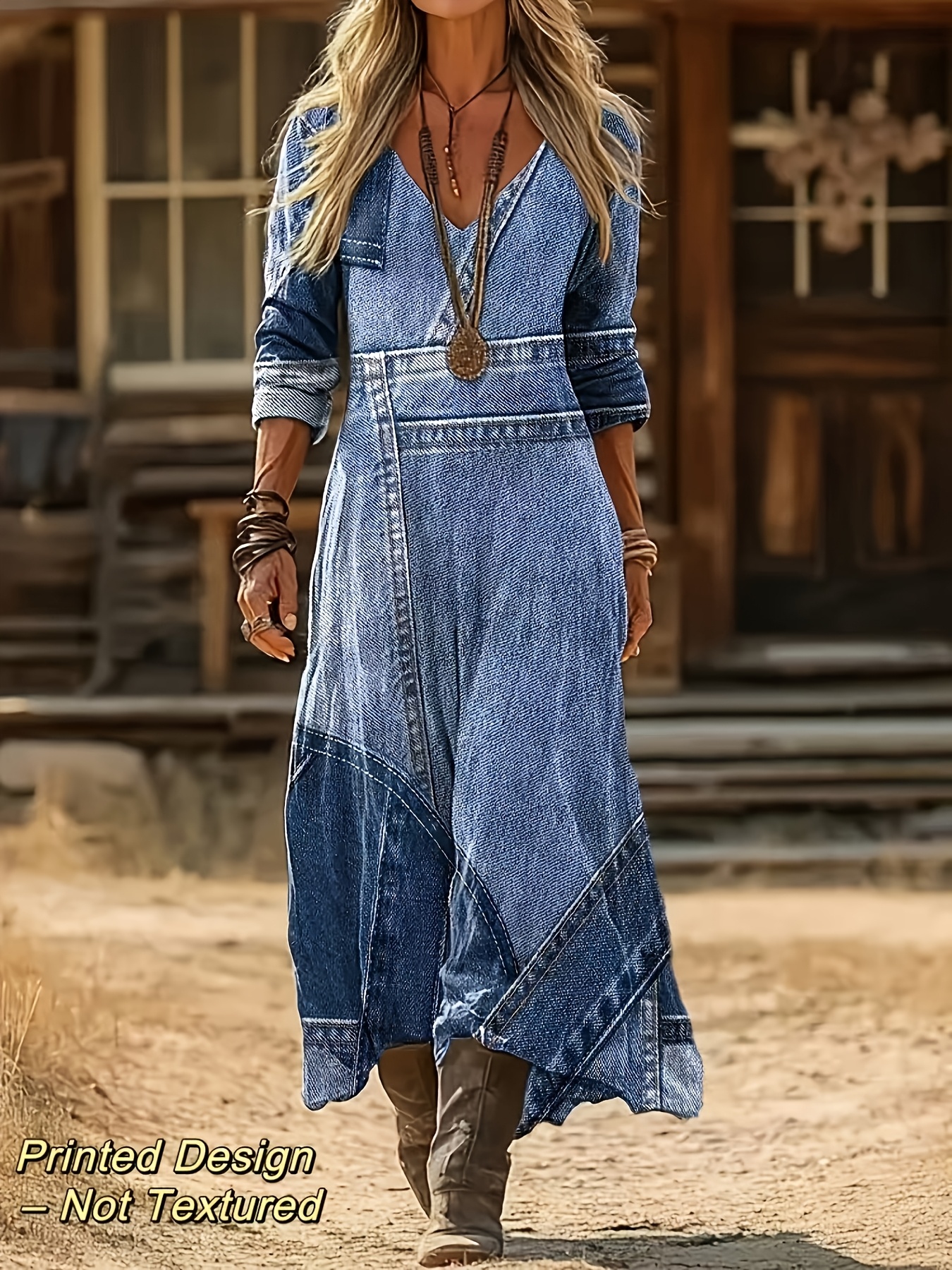 blue boho dress with sleeves Spell Boho Midi Dress - Blue & Peach Floral