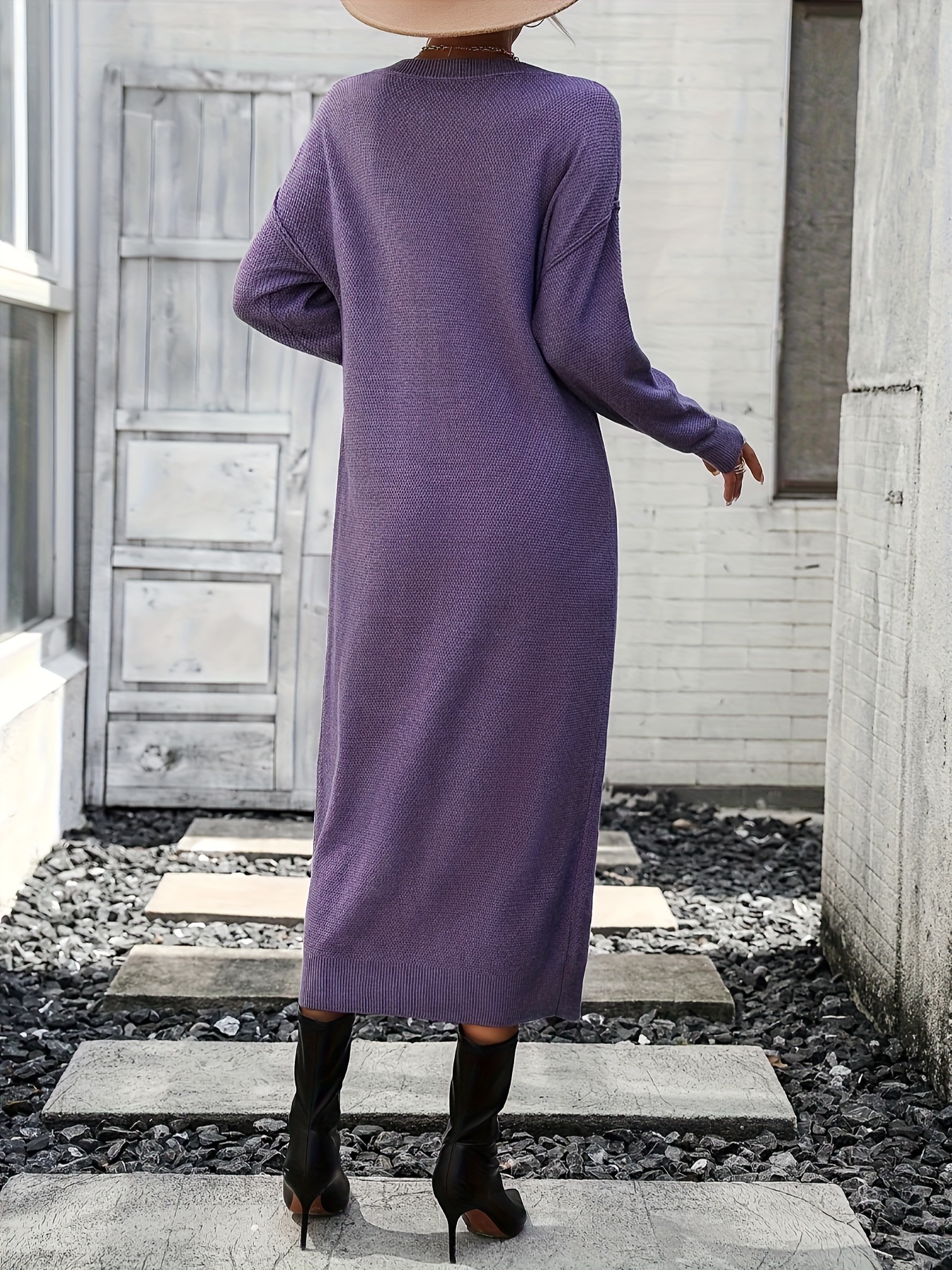 zanzea loose dresses ZANZEA Women's Fashion 5 Colors Long Sleeves Pocket V-Neck Tunic Dress Chocolate Brown / XS
