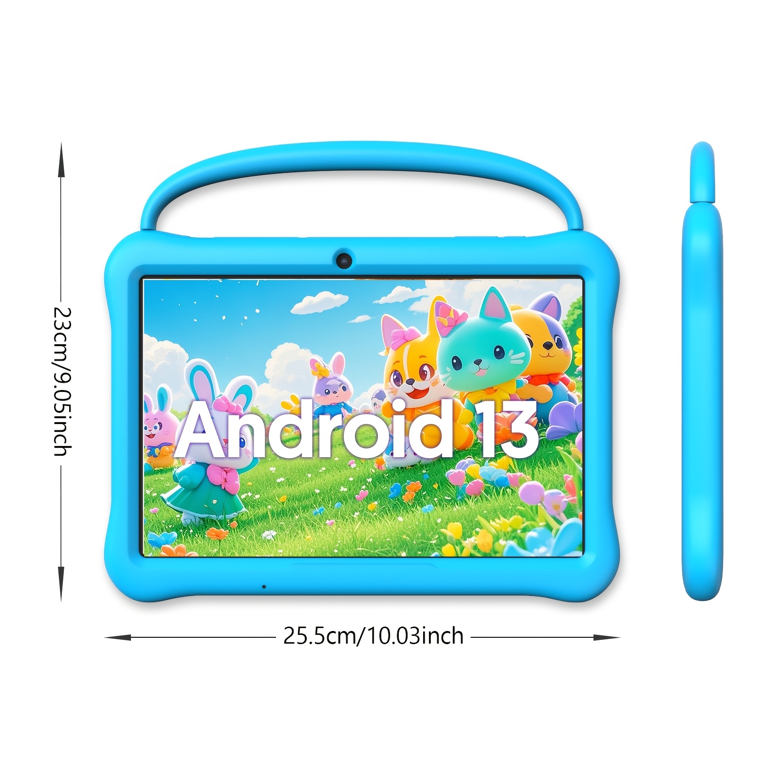 BAKEN Kids Tablet, Android 13 Tablet For Kids 10 Inch, Tablet Octa-Core CPU 64GB ROM 2GB RAM 1TB SD Card Expandable, Children'S Tablet With Case, Wifi Tablet Parental Control, Dual Camera, Shockproof Case For Kids Tablets, 1280*800 IPS HDTouch Screen