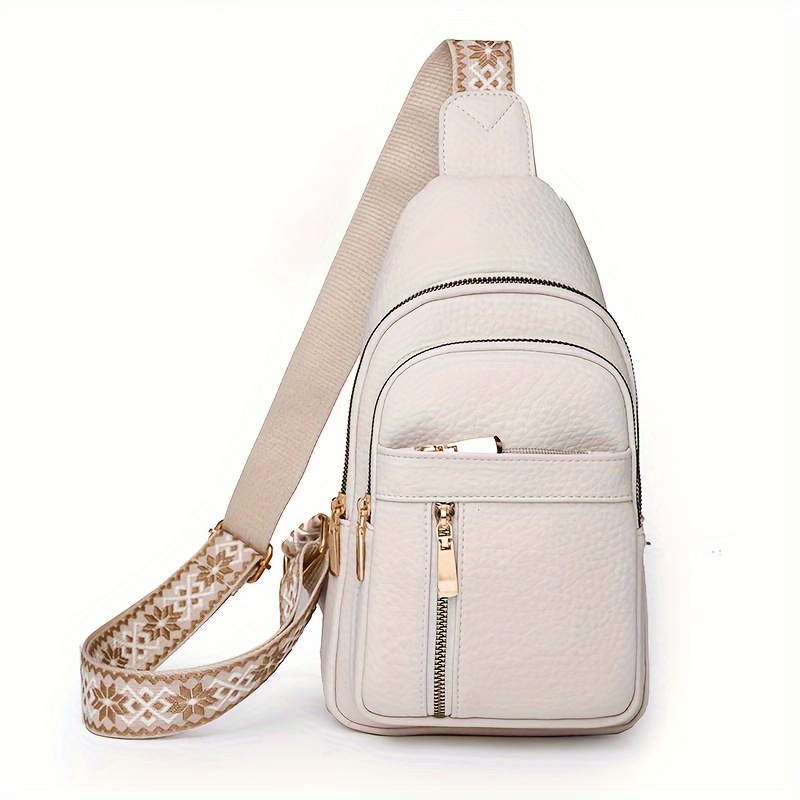 

Women's Camisole Backpack, Solid Color Casual Crossbody Shoulder Bag, And Fashionable Chest Bag