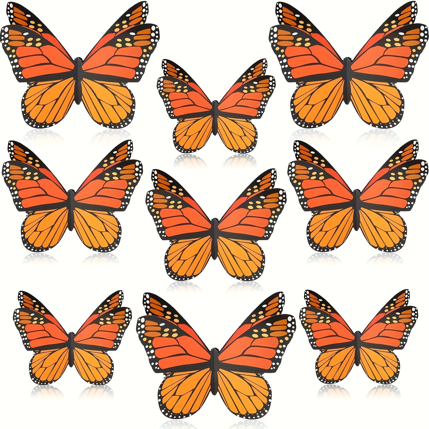 

Boho Style Square Butterfly Wall Decor - 18pcs 3d Butterfly Centerpieces, Horizontal Orientation Table Toppers For Day Of The Dead, Halloween, Birthday Party Decorations