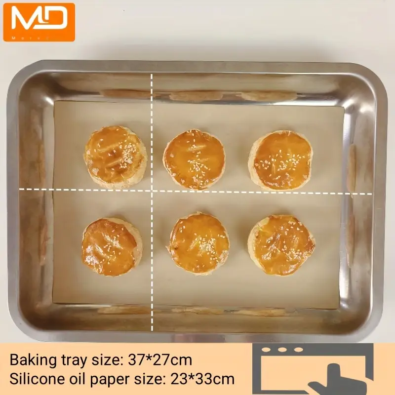 200 100 50 sheets parchment paper baking sheets pre cut non stick unbleached heavy duty baking paper 8 x6 20x15cm fits half sheet pans for baking air fryer grilling steaming oven cooking kitchen essentials product Product details 5