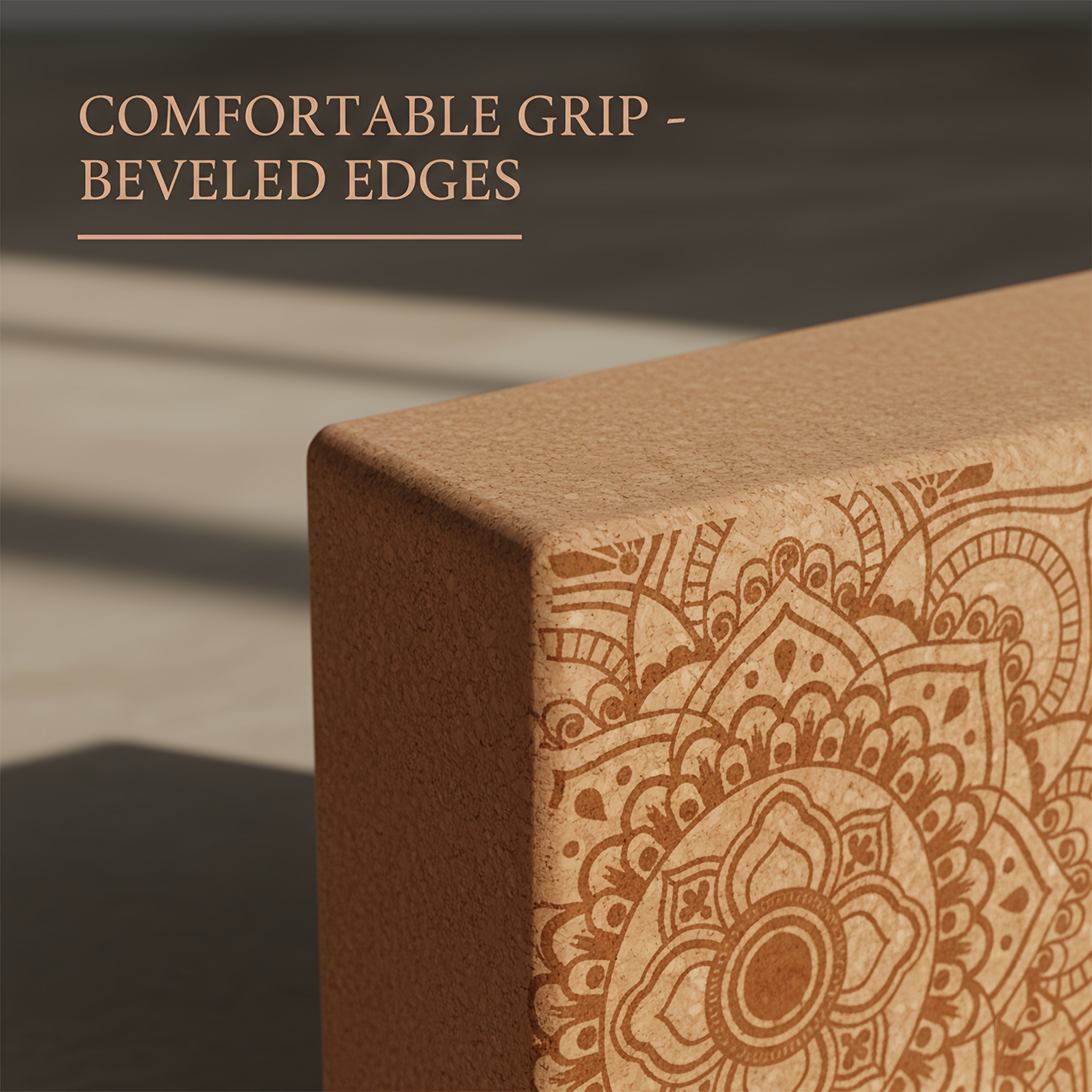 SILDURX Cork Yoga Blocks 2 Pack with Yoga Strap