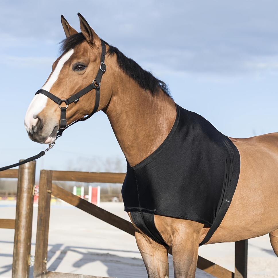 

Quick-release Horse Shoulder Guard - Spandex Fabric, Portable Protector For Horses