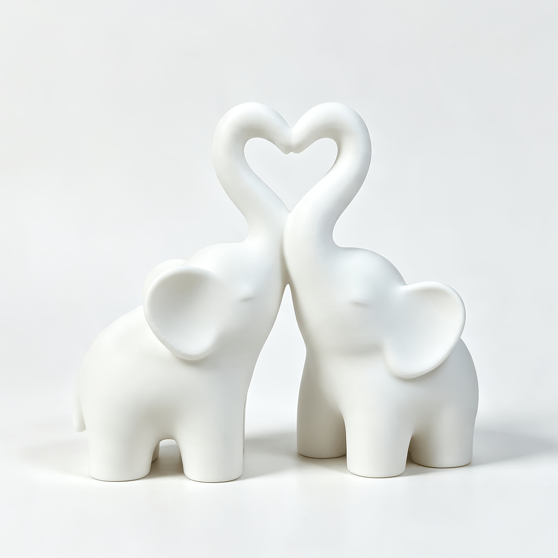 TEMU 1pc, Minimalist Style Elephant-shaped Sculpture With Hearts, A Decor Item, Suitable For Display In Rooms, Offices, Living Rooms, Bedrooms, Desks