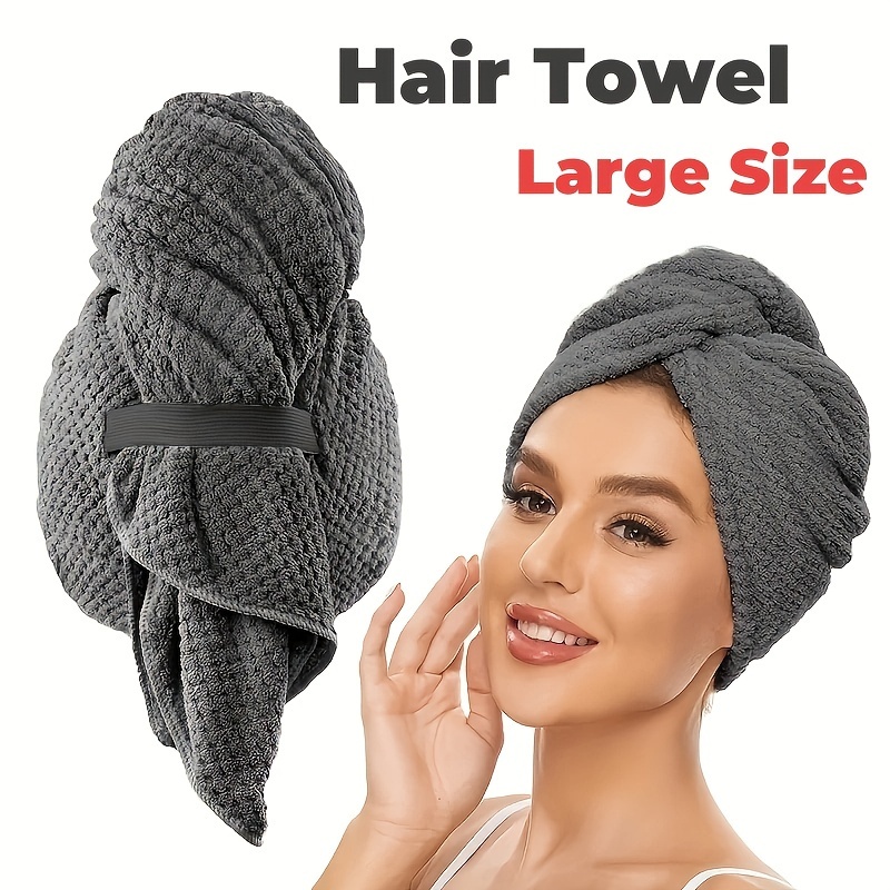 

Ultra-absorbent Microfiber Hair Towel Wrap - Quick Dry, Soft & Comfortable For Women - Perfect For Home Use Microfiber Beach Towel Microfiber Towel