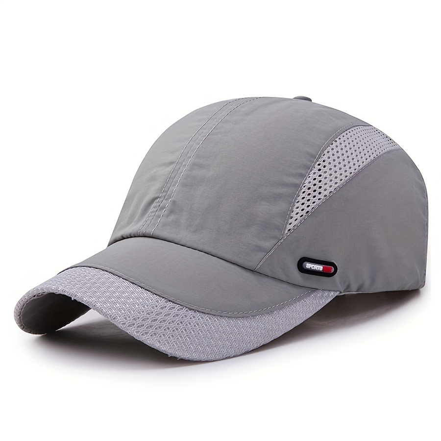 

Thin Breathable Outdoor Baseball Cap Outdoor Quick Drying Running Hats Casual Adjustable Sports Hat For Women Men