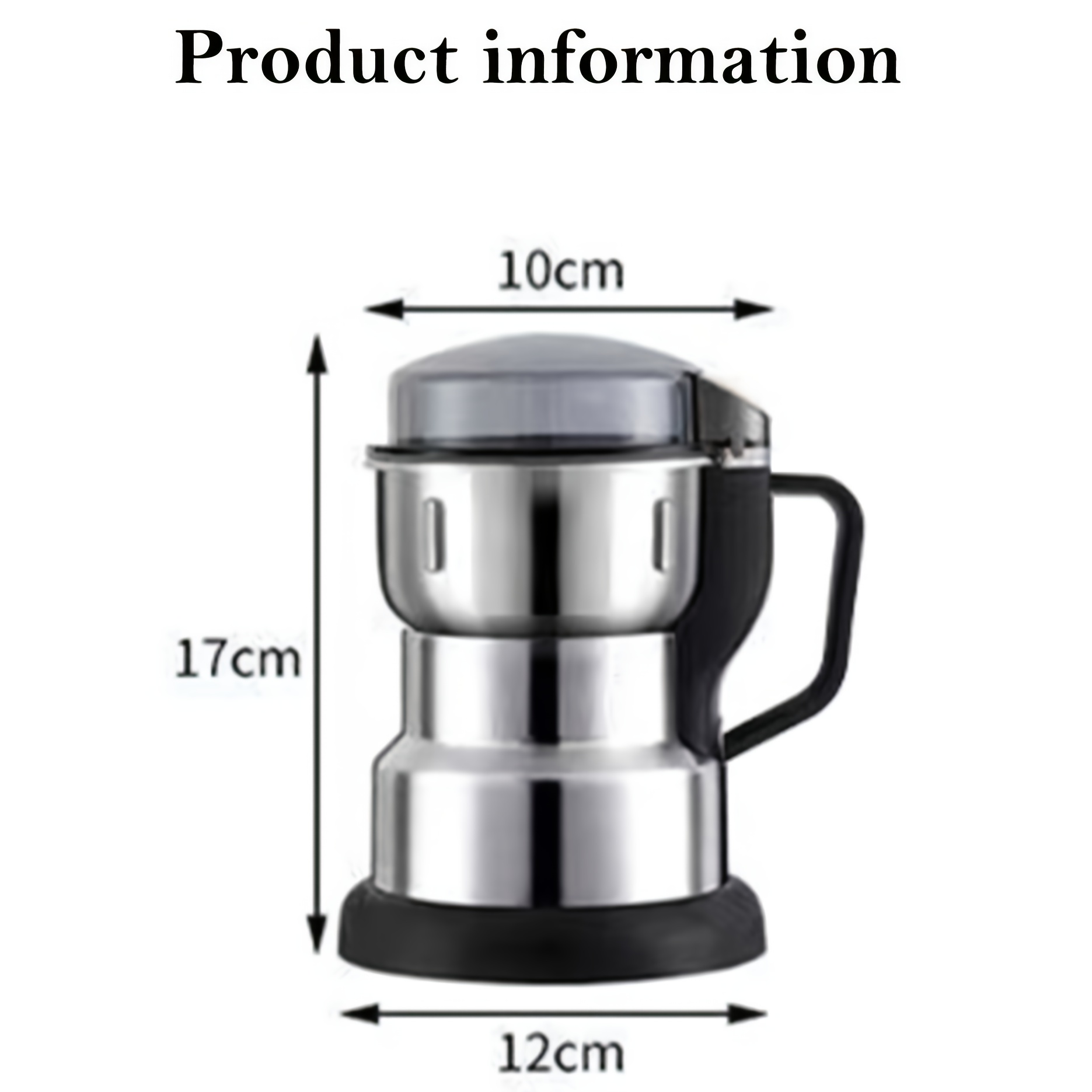 A Multifunctional Electric Grinder, Suitable for Grinding Grains And Spices, Equipped with a US Plug, Ideal for Home Kitchen Use (Not for Wet Grinding)