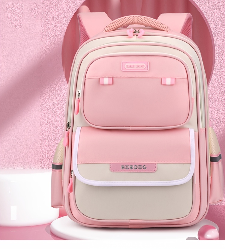 Bobdog Large Capacity Backpack with Spine Protector Design - Lightweight, Adjustable Strap, Zipper Closure, Ideal for Students, New Student Backpack|Modern Backpack|Durable Backpack