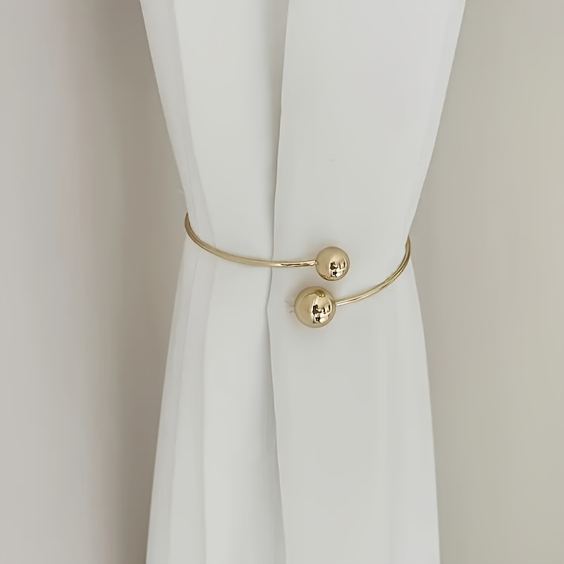 E-shop 1/2 Stücke Elegante Minimalistische Vorhanghalter - Modernes Luxus-Kugeldesign, Strukturierte Oberfläche, Ideal für Stilvolle Schlafzimmer-