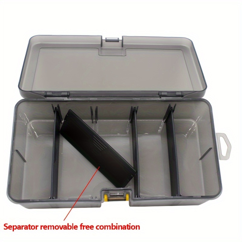 1pc Multi-compartment Storage Box, Double-layer Fishing Tackle Box -  Portable Fishing Accessory Organizer
