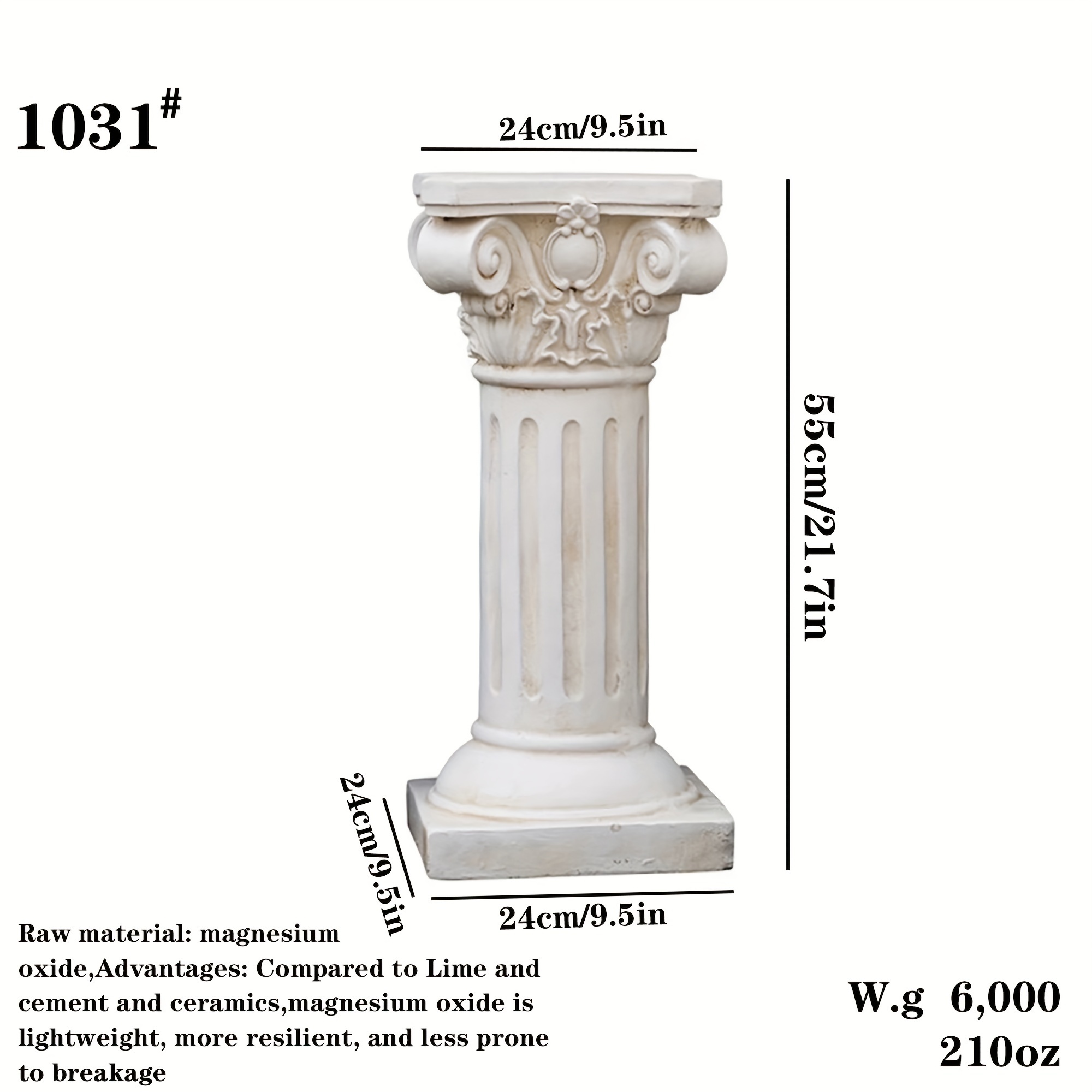 Vintage European Roman Column by * - Durable * Clay, * Home &amp; Garden Decor, Wedding Ornaments
