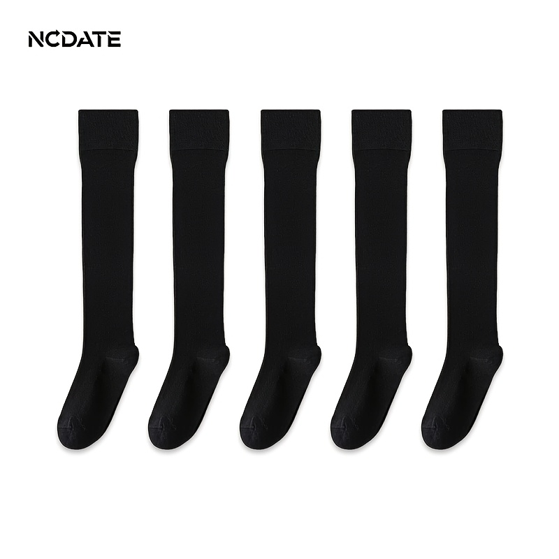 TEMU 5-pair Spring/summer Men's Thin Calf Socks, Suitable For Business, Sports, Casual, And Daily Wear, Comfortable, Soft, Breathable, And