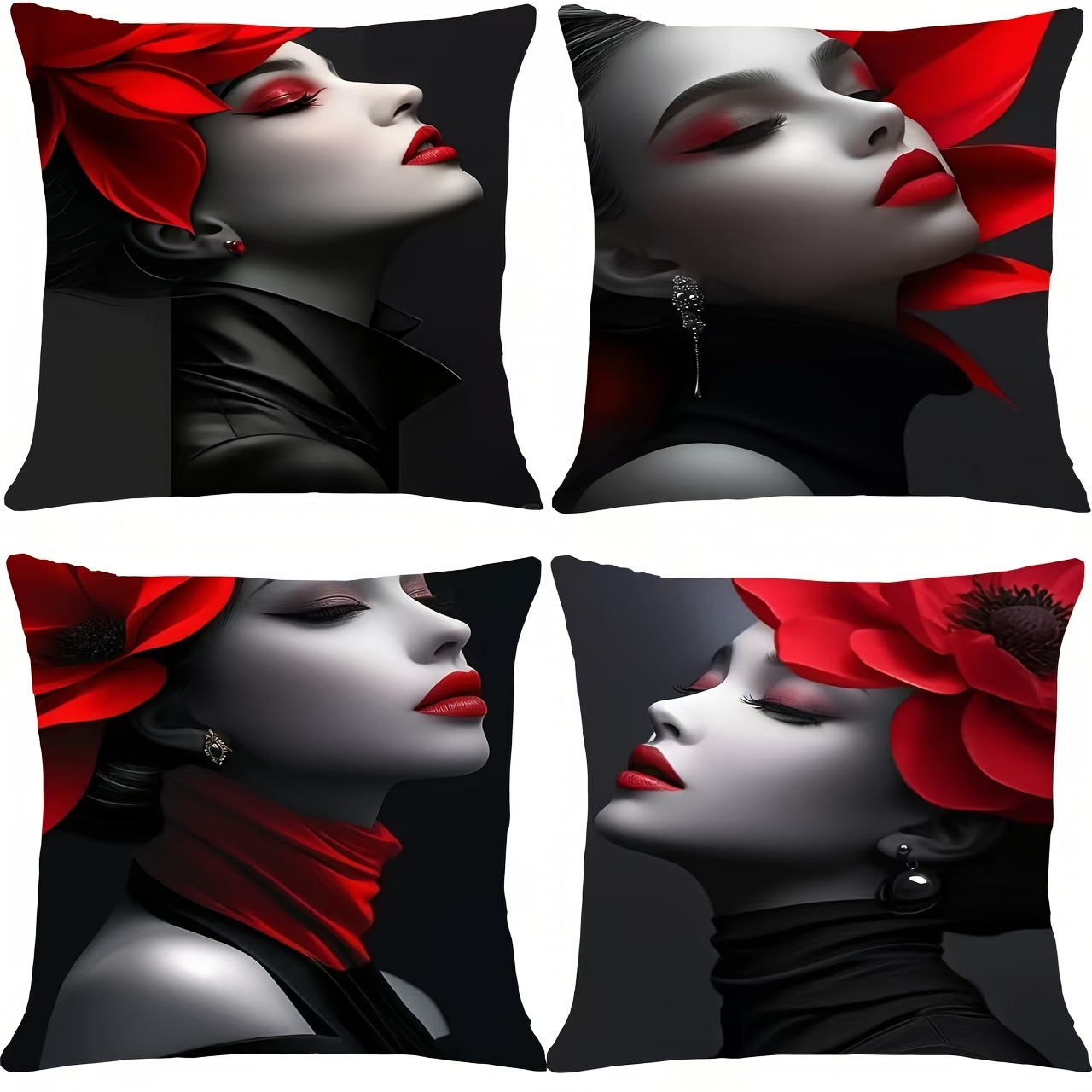 

4- , , Polyester, Printed, , , For , , Car Decor, Multiple ,