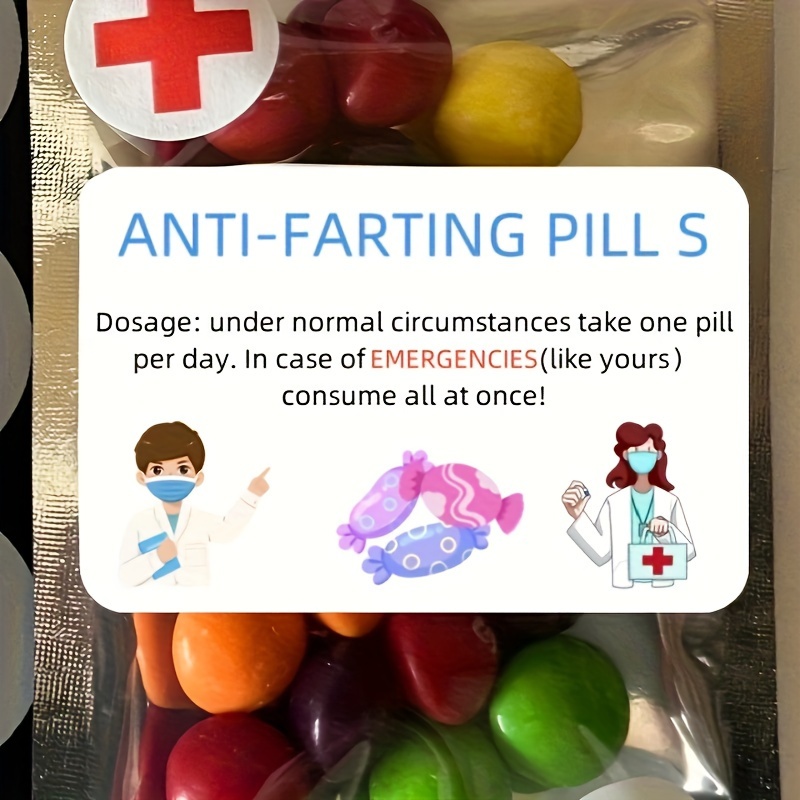 

Anti-farting Pill - Novelty Gag Gift For Couples, Friends, Family, Office, Birthday - No Real Medication, Fun Joke Prank Supplies, No Electricity Or Batteries Required