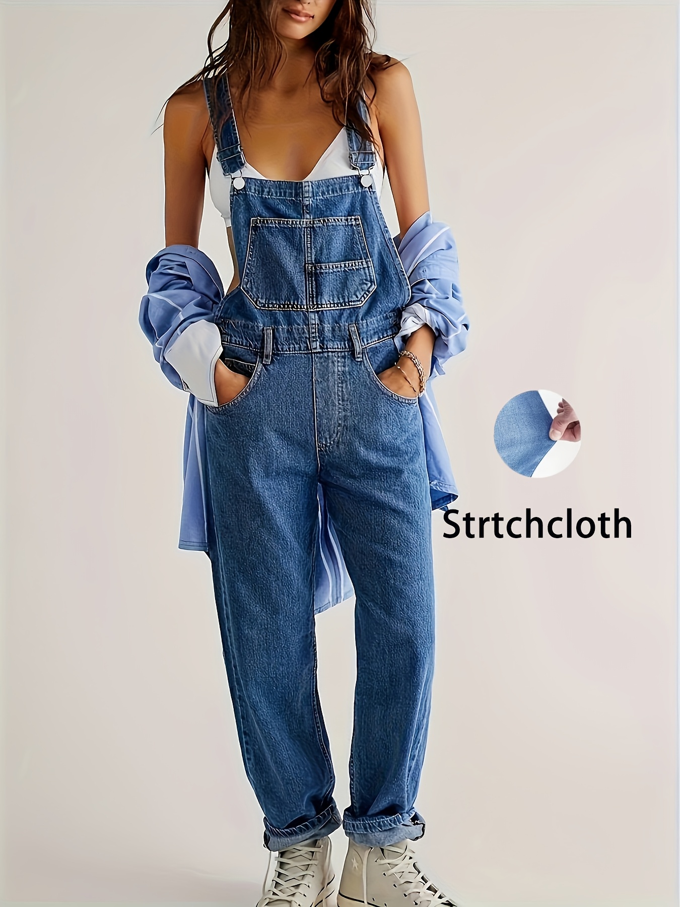 Amazon Peto Elastico Mujer Mono Trabajo Mujer Mono De Peto Para