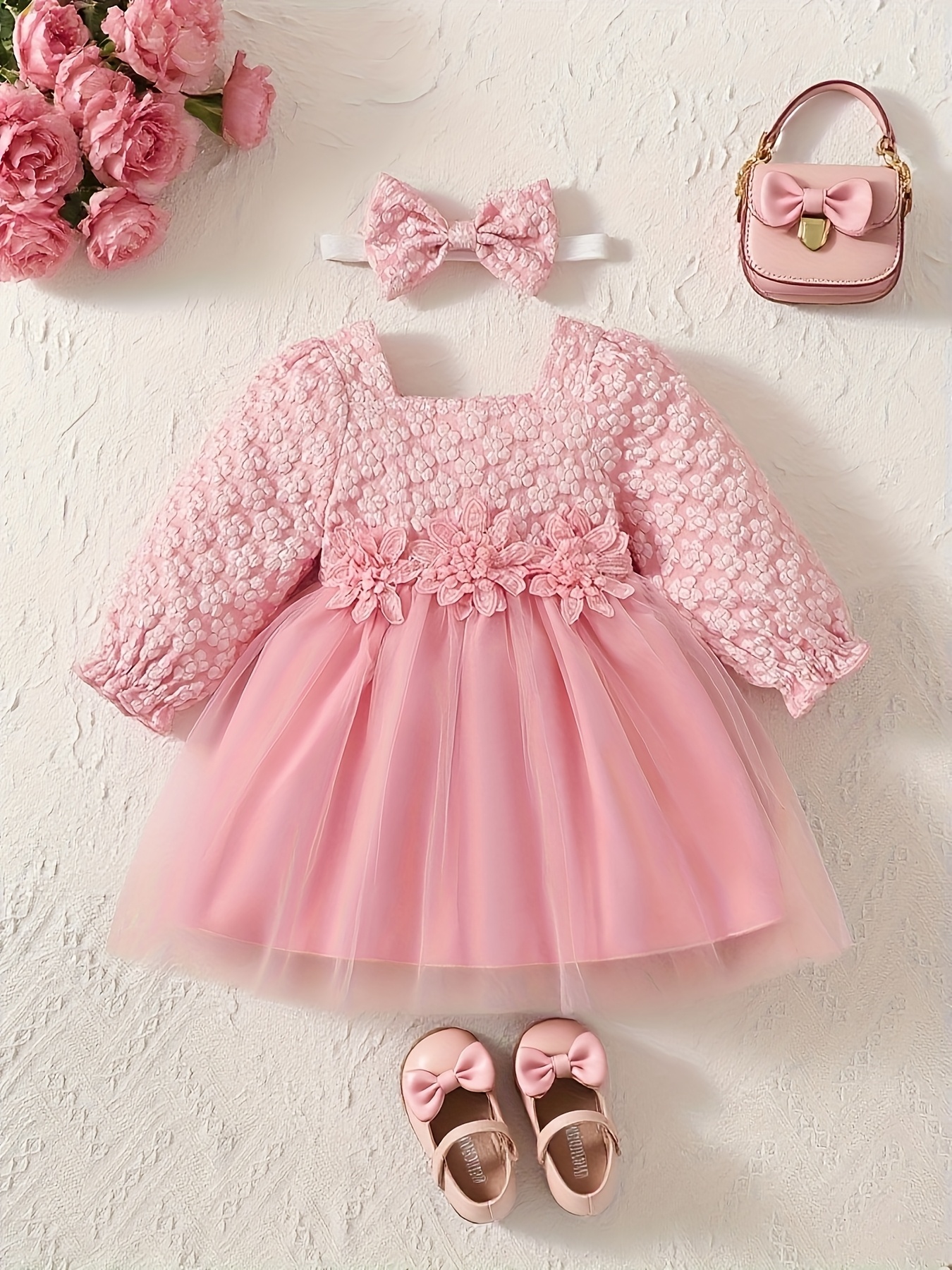 european american childrens pink dress newborn short skirt - Temu Bahrain