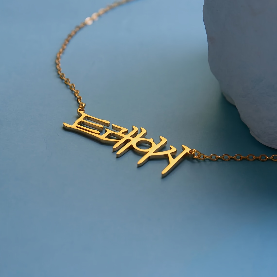 personalized korean necklace cute name necklace men women Temu