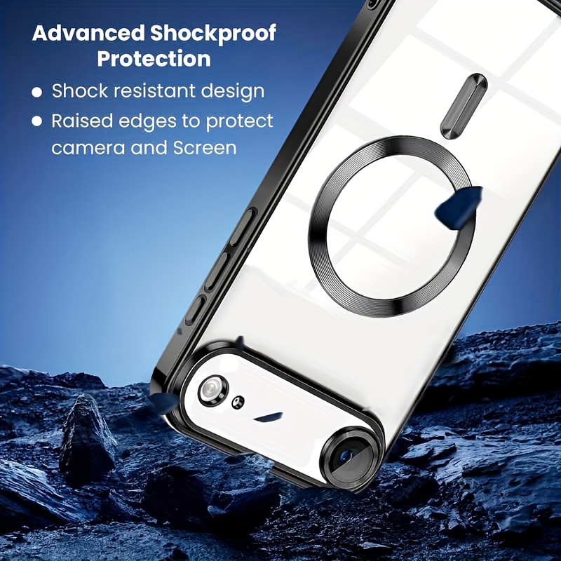 complete shield magnetic phone cover for iphone 17 pro max, 17 pro, 17 air with wireless charging and camera lens guard, magsafe phone case, phone cover, phone case details 3