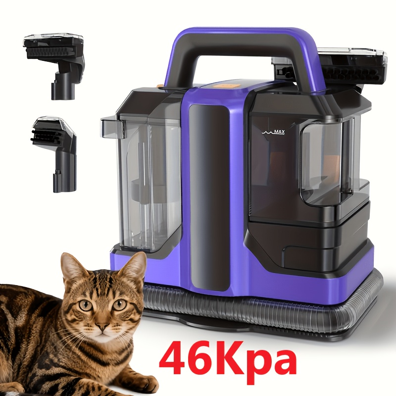TEMU Inse 2026 New Portable Carpet Cleaner: Lightweight And 46kpa, -one Deep Cleaning Machine With 1080ml Clean/800ml Waste Tanks, Powerful Spray And