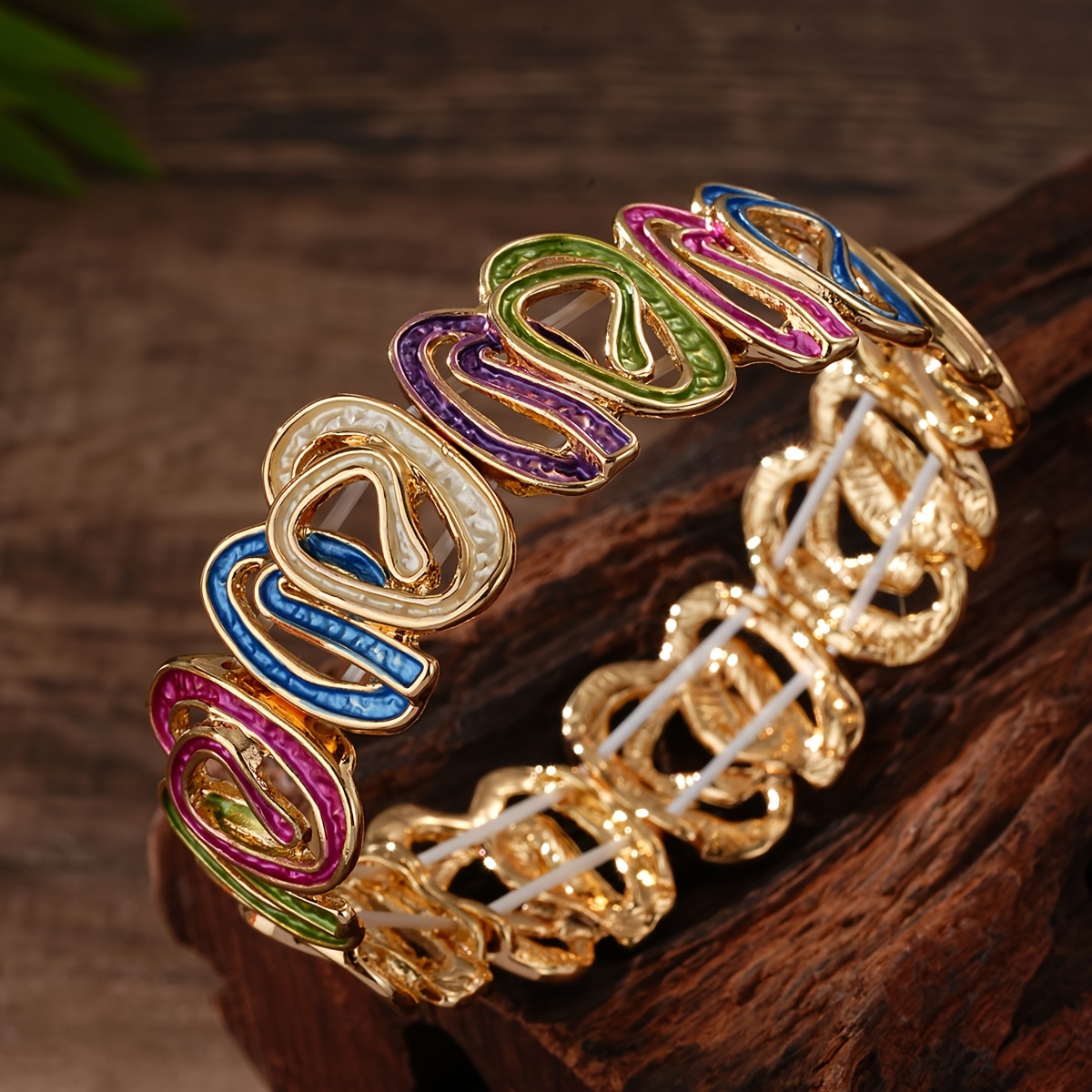 Women's Boho Minimalist Elastic Zinc Alloy Bracelet