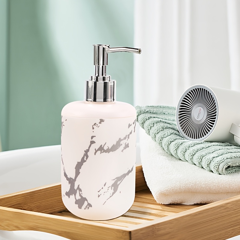 Image of 1/2pcs Soap Dispenser - Easy To Press, Slip-resistant And Reusable Lotion Dispenser For Hand, Lotion, Shower Gel, Shampoo, Bathroom, Toilet, And Kitchen Supplies