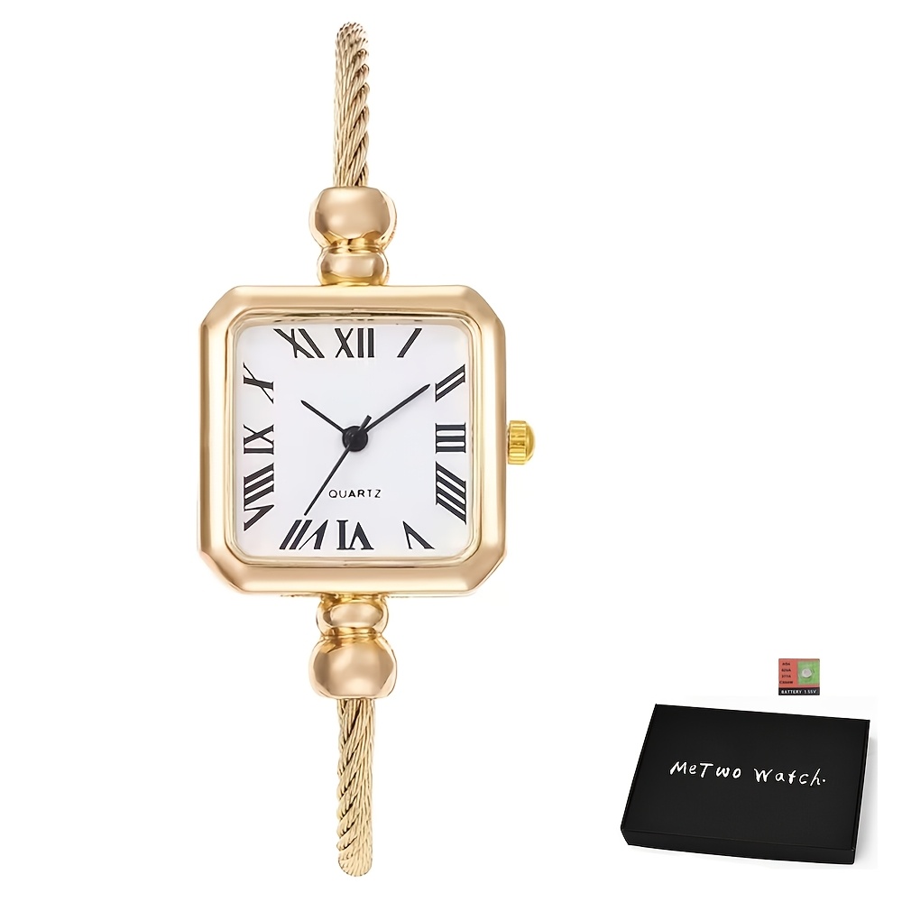 Elegant Bracelet Women's Watch Fashion Casual Compact Square Dial Dress Quartz Watches For Ladies Trend