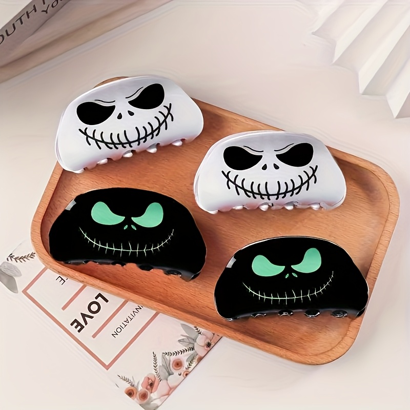 1pc   nightmare before christmas   hair clip     halloween ponytail holder for women girls spooky christmas party accessory tim movie collectible gift 1 claw clip halloween hair clip holiday gift idea gothic fashion sturdy hairpin novelty hairpin gothic style lovers Product details 2