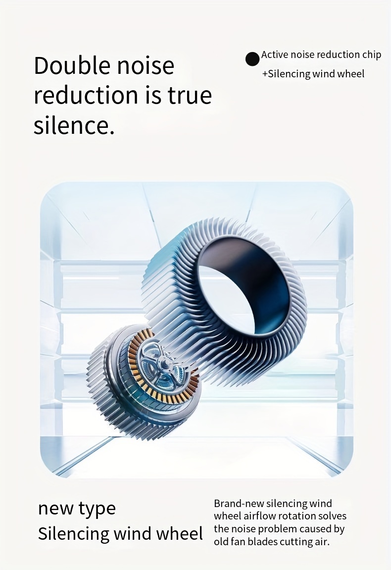 new hanging neck fan portable lazy person no leaf hanging neck electric fan usb charging model small   silent cooling mini air conditioner children student mini outdoor electric fan details 3