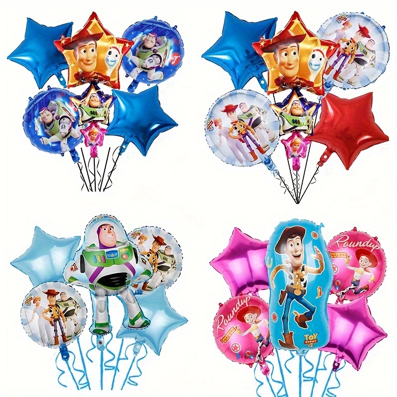 

Disney 5-piece Balloon Set - Vibrant & Colorful Party Decorations For Birthdays, Weddings & Celebrations, Pvc Material By Ume