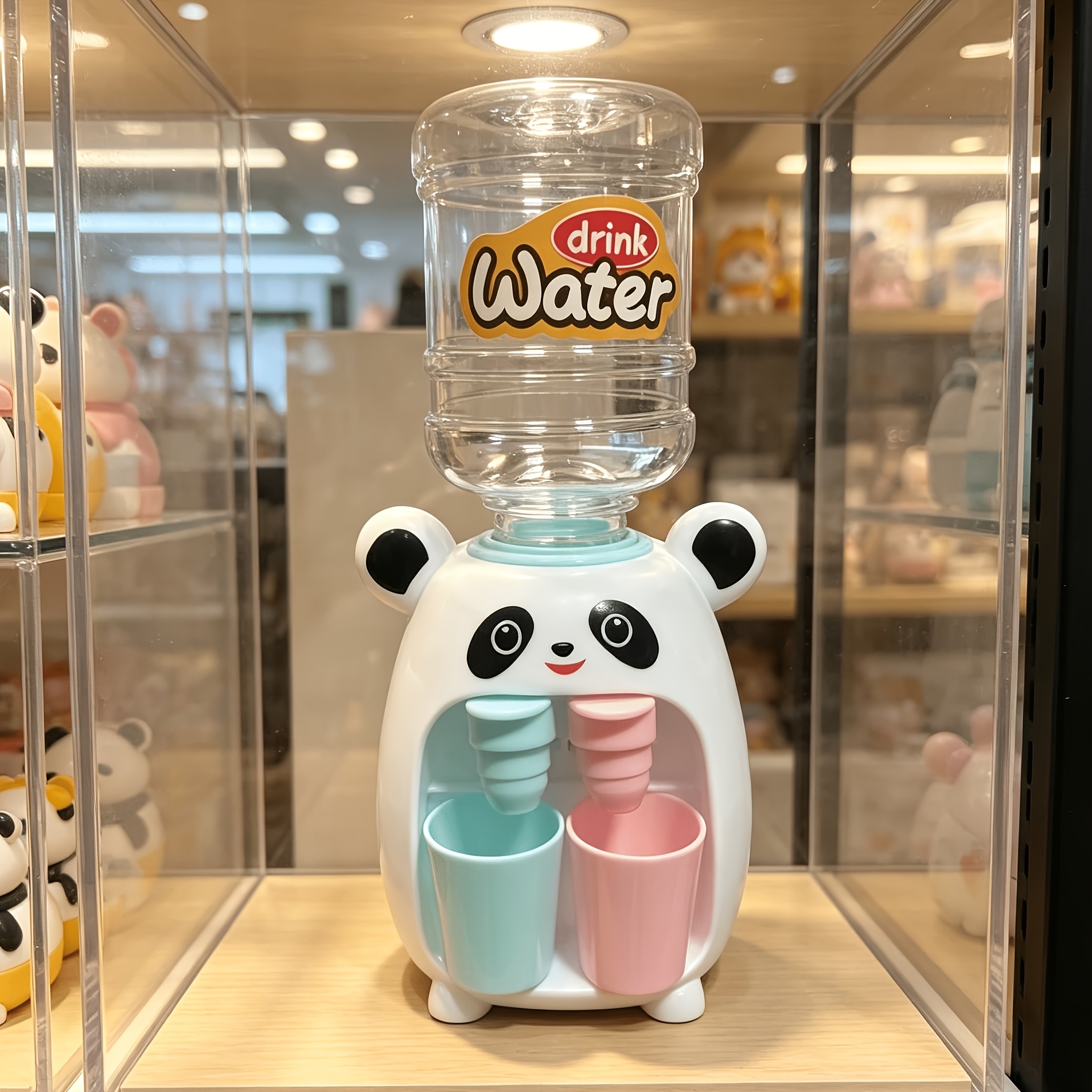 TEMU Juguete Dispensador de Agua Panda de Dibujos Animados, Juego de Cocina de Ficción con Asa para Taza